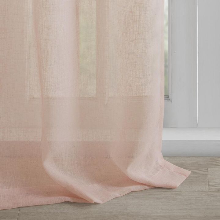 Belen Kox Blushing Rosette Tab Top Window Panel, Belen Kox