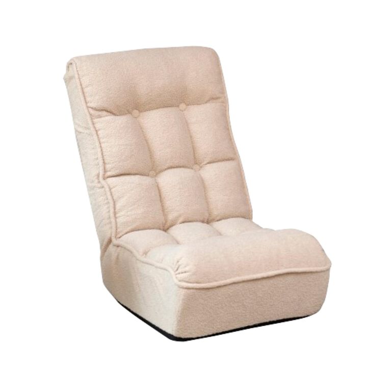 Hivvago Single Seater Japanese Style Thick Cushioned Lazy Tatami Recliner Sofa