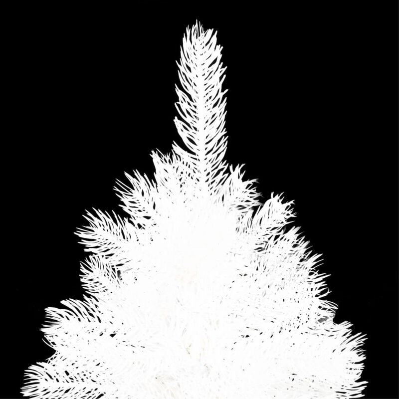 vidaXL Artificial Christmas Tree with LEDs&Ball Set White 59.1"