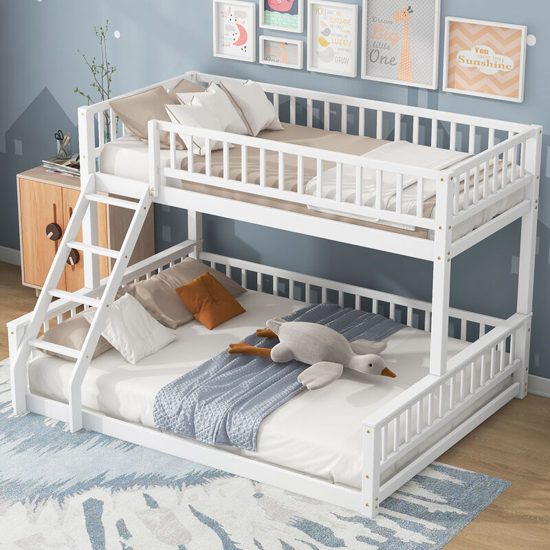 Merax Bunk Bed with Ladder and Guardrails