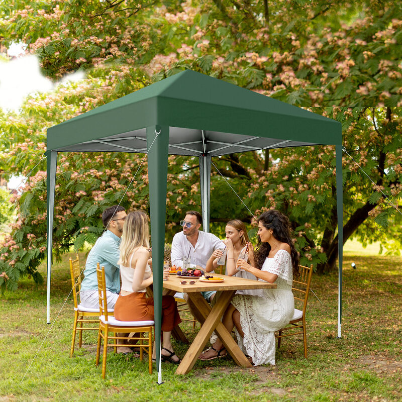 Waterproof Right-Angle Folding Tent Portable Canopy with Two Doors & Two Windows for Outdoor Events