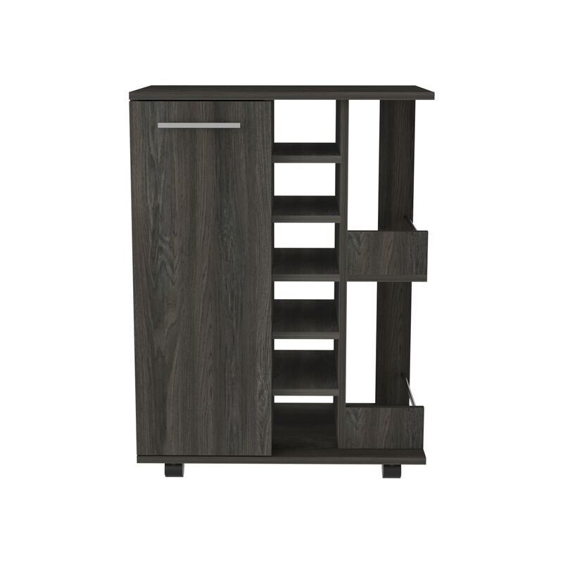 Bar Cart Wells, Living Room, Espresso