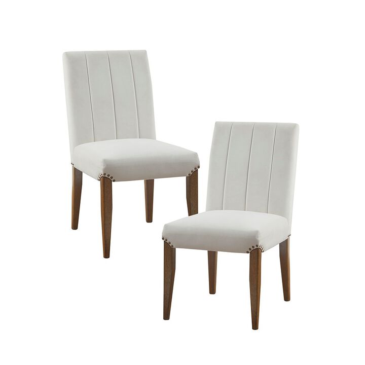 Gracie Mills Tyrone Set of 2 Channel Tufting Dining Chair