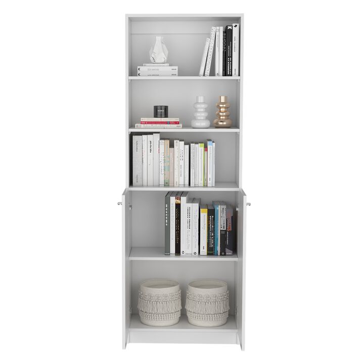 Veta 2 Piece Living Room Set With 2 Bookcases, White