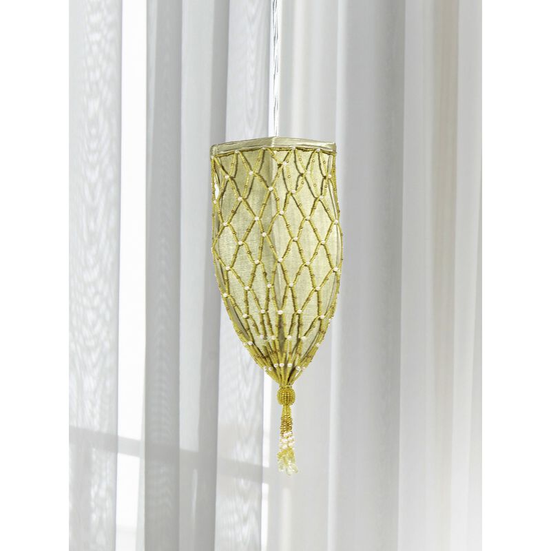 88" Gold and Black Pendant Ceiling Light Fixture