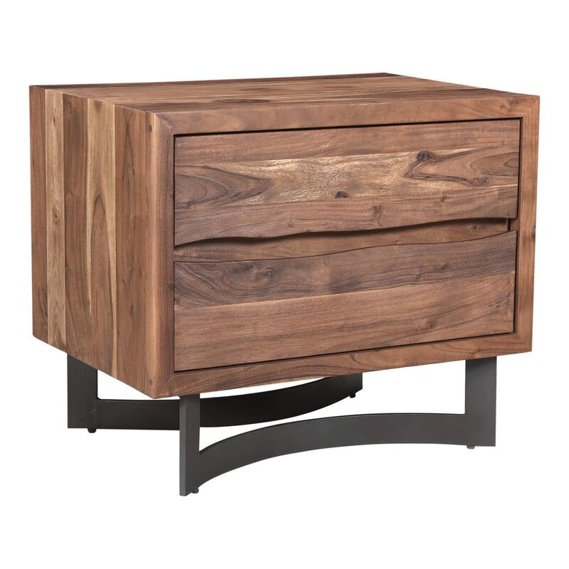 Moe's Home Collection Bent Nightstand Smoked