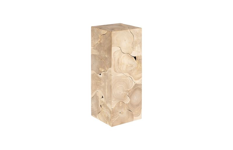 Teak Slice Medium Pedestal