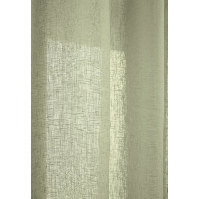 Solino Home 100% Pure Linen Sheer Curtain for Thanksgiving, Christmas