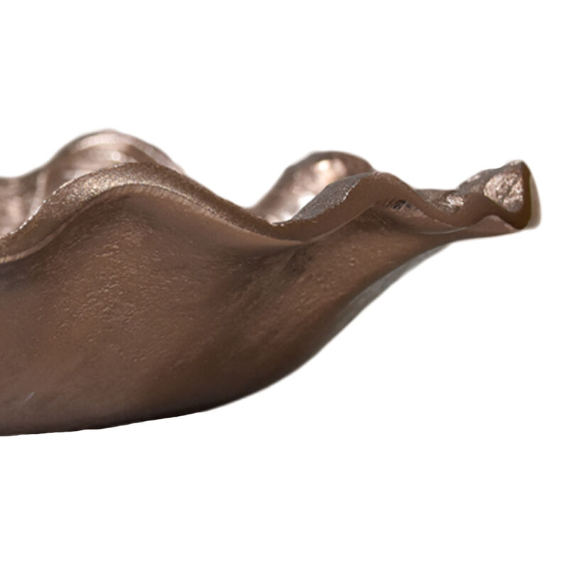 Handmade Decorative Gold Color Coated 4.72 x 4.52 x 1.18 Inches Aluminium Tray 052AB BBH Home's