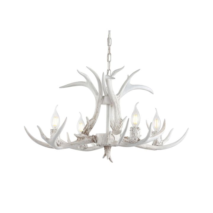 Eldora Adjustable Resin Antler LED Chandelier