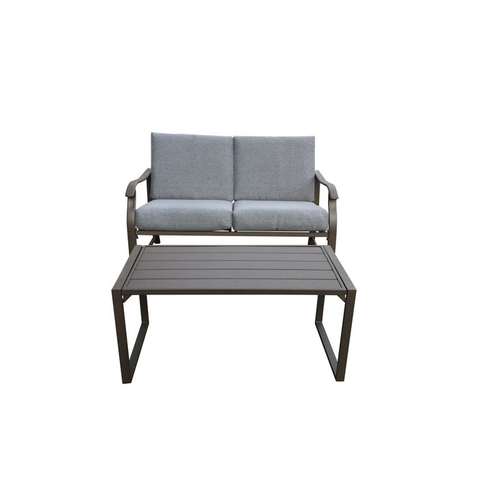 Loveseat And Teapoy Mushroom