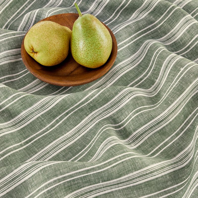 Solino Home 100% Pure Linen Chelsea Stripe Dinner Napkins 20 x 20 Inch Set of 4