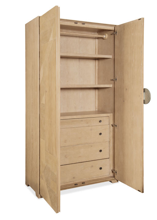Retreat Split Rattan Wardrobe