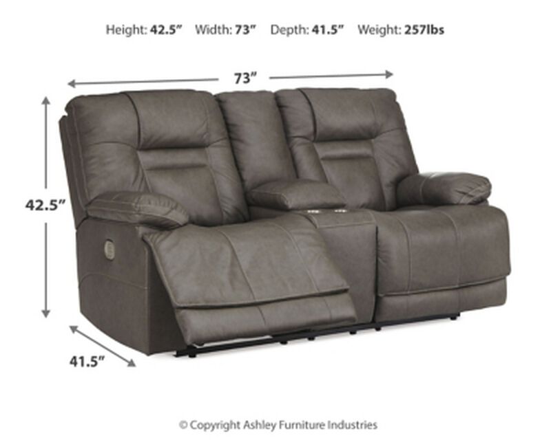 Wurstrow PWR Recline Loveseat W/Console