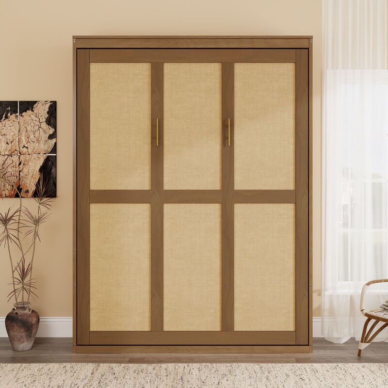Merax Murphy Bed Cabinet for Guest Room for Bedroom, Guest Room, Home Office