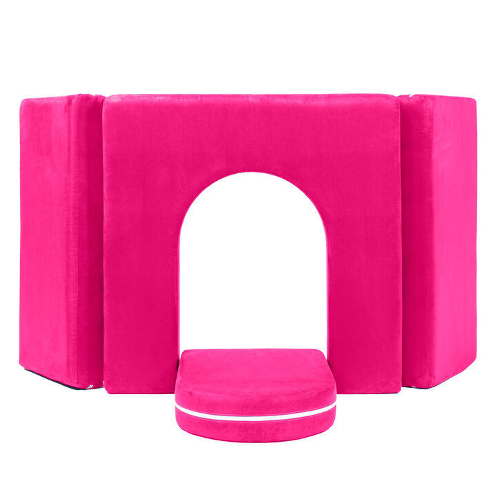 Jaxx Zipline Playscape Castle Gate - Playtime Furniture for Imaginative Kids