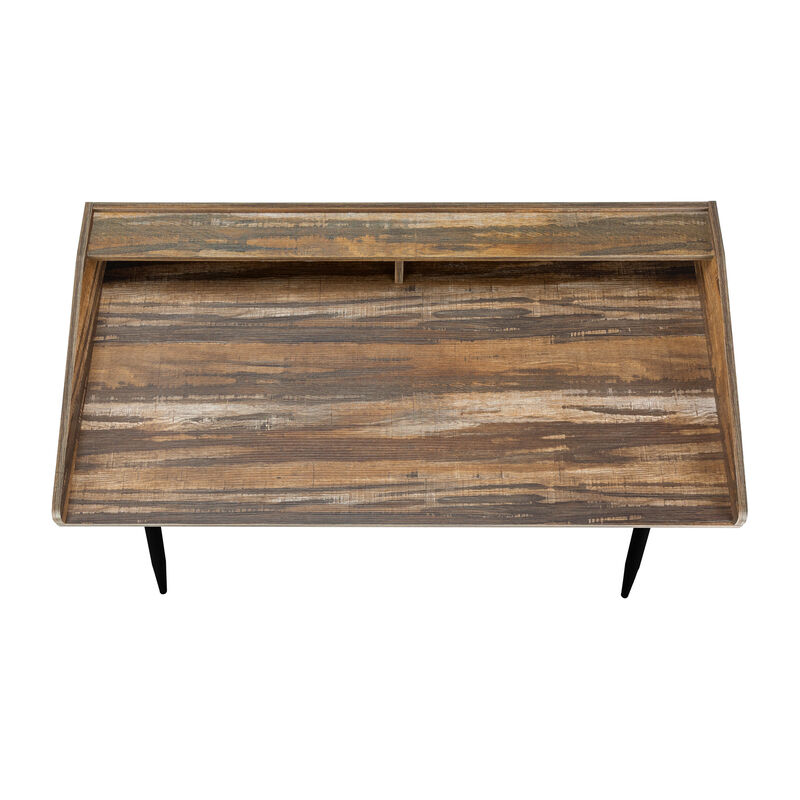 Monarch Specialties I 7535 Computer Desk, Home Office, Laptop, Storage Shelves, 48"L, Work, Metal, Laminate, White, Contemporary, Modern