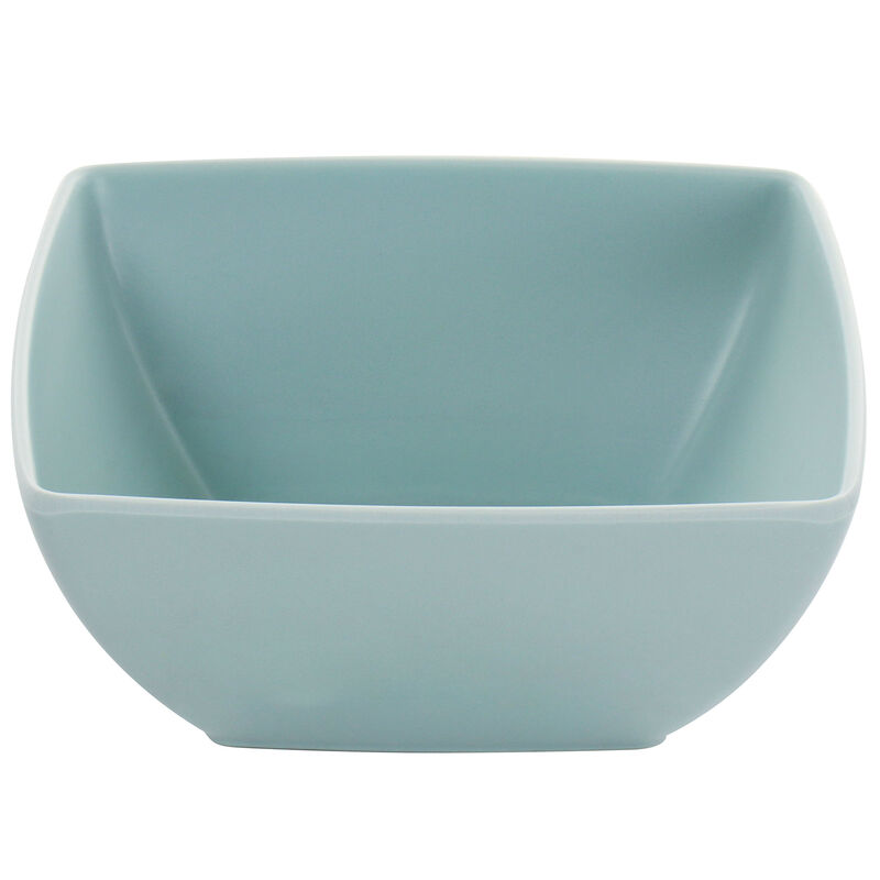 Gibson Home Grayson Melamine 16 Piece Square Dinnerware Set in Mint