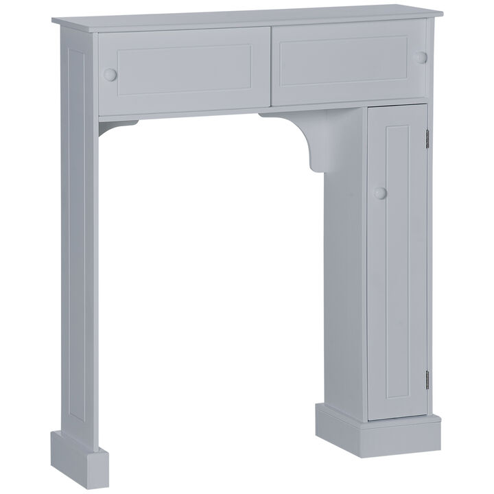 Bathroom Over-The-Toilet Storage Cabinet Shelf Freestanding Spacesaver