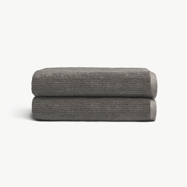Ribbed Terry Bath Towels