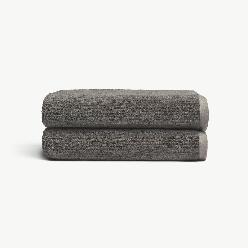 Ribbed Terry Bath Towels