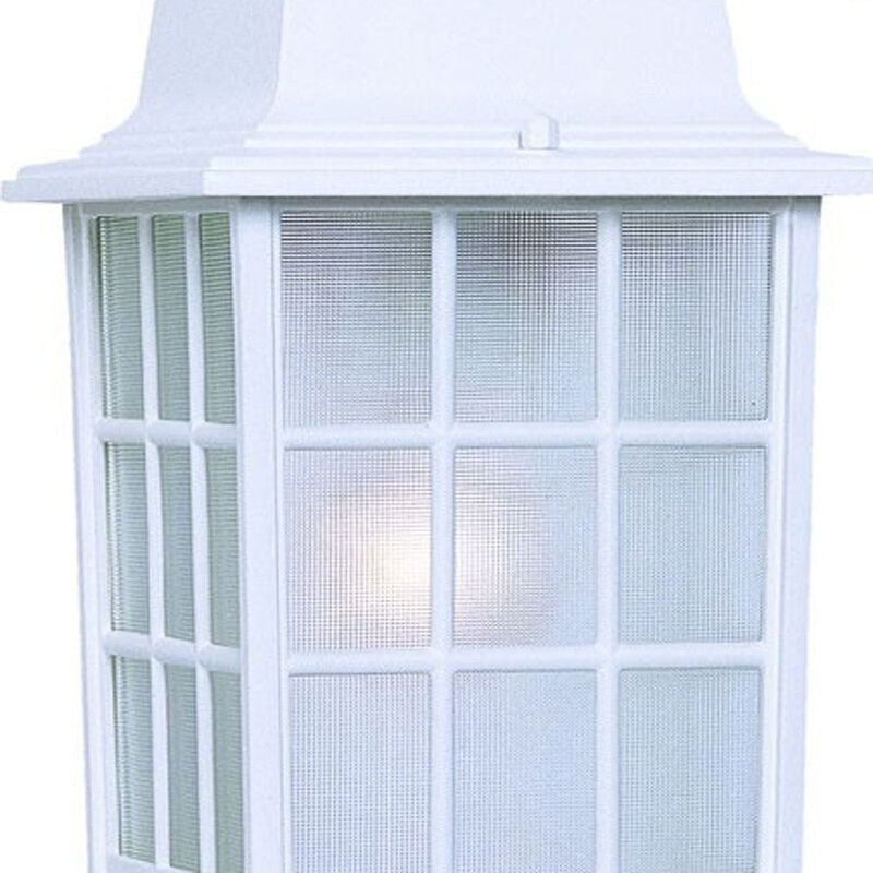 Hivvago White Window Pane Lantern Wall Light