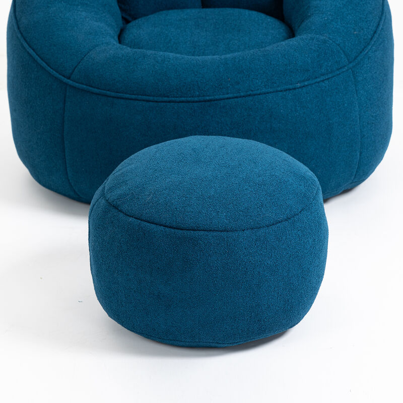 Merax Bean Bag Sofa Accent Chair with Footrest