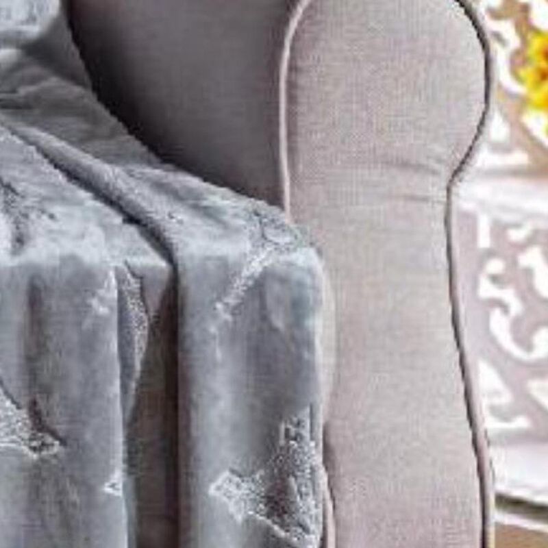 Eiffel Tower Premium Microplush Super Soft Embossed Pattern All Season 50" x 60" Throw Blanket