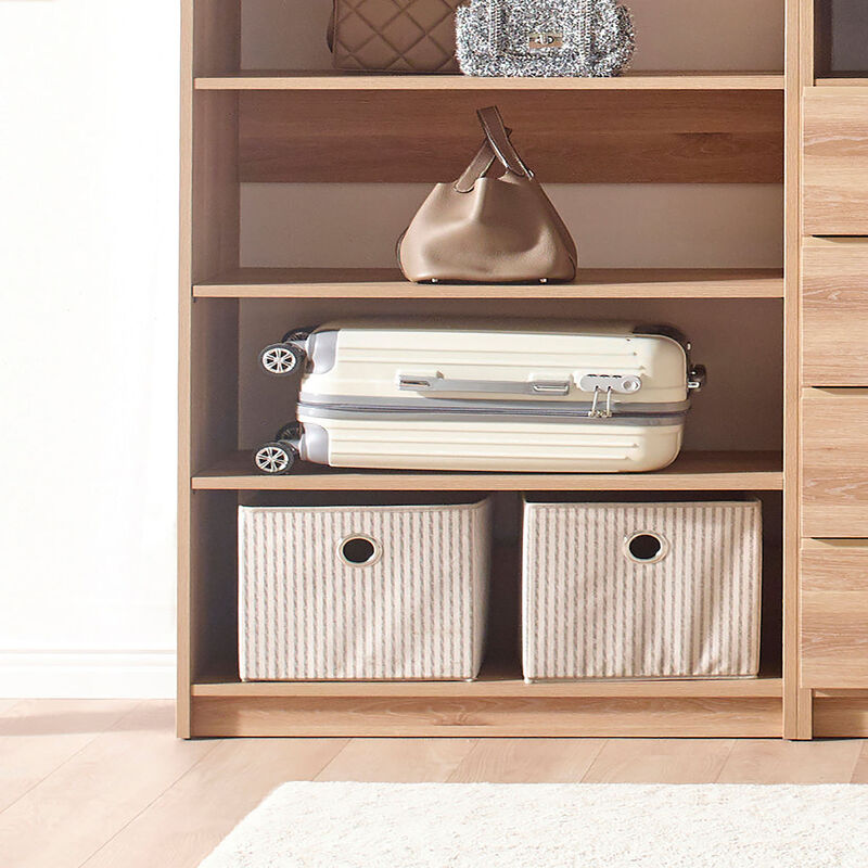 Prosper Oak Freestanding Walk in Wood Closet System