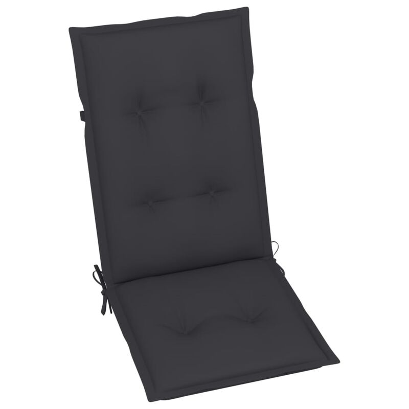 vidaXL Garden Chair Cushions 4 pcs Anthracite 47.2"x19.7"x2.8"