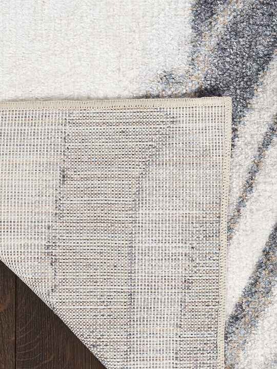 Astra Machine Washable ASW15 Ivory/Gray 7'10" x 10' Rug