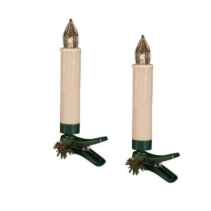 Set of 24 LED Clip-on Taper Candles for Holiday and Home Décor