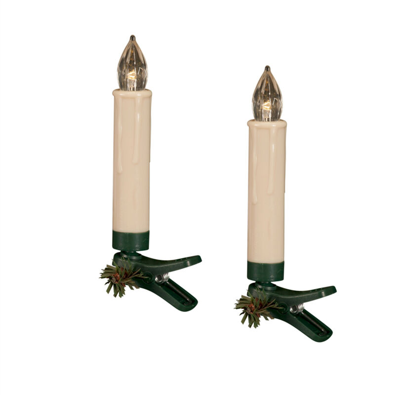 Set of 24 LED Clip-on Taper Candles for Holiday and Home Décor
