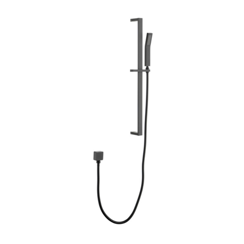 Wall-Mounted Handheld Shower with Slide Bar, Water-Efficient Shower Head with Hose