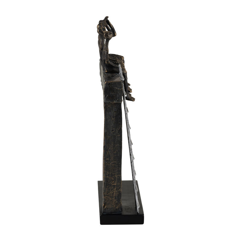 15" People on Ledge, Bronze