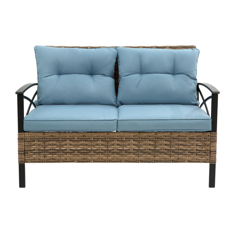 Outdoor Rattan Wicker Sectional Sofa Set with Cushion