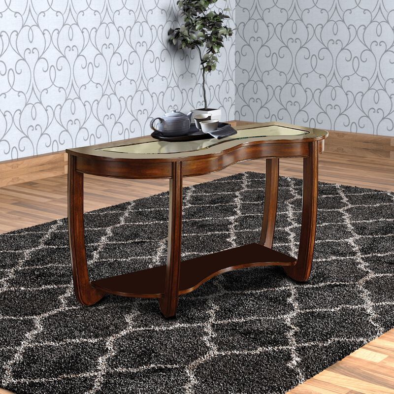 Crystal Falls Transitional Style Sofa Table-Benzara