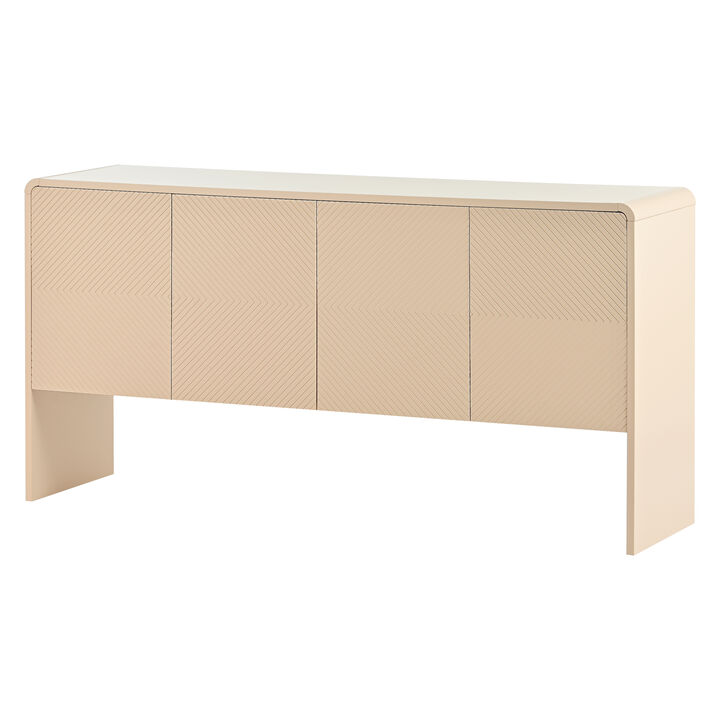 60"L Sideboard with 4 Doors and Rebound Device