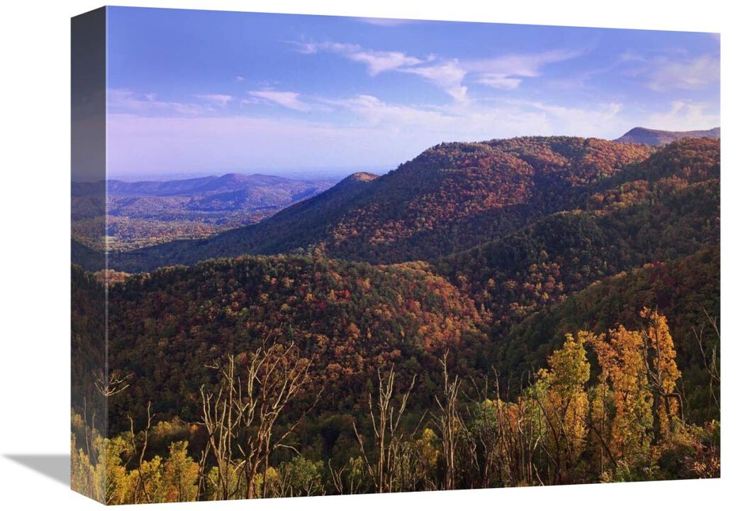Blue Ridge Mountain Range near Cumberland Knob, North Carolina-Canvas Art-16x12