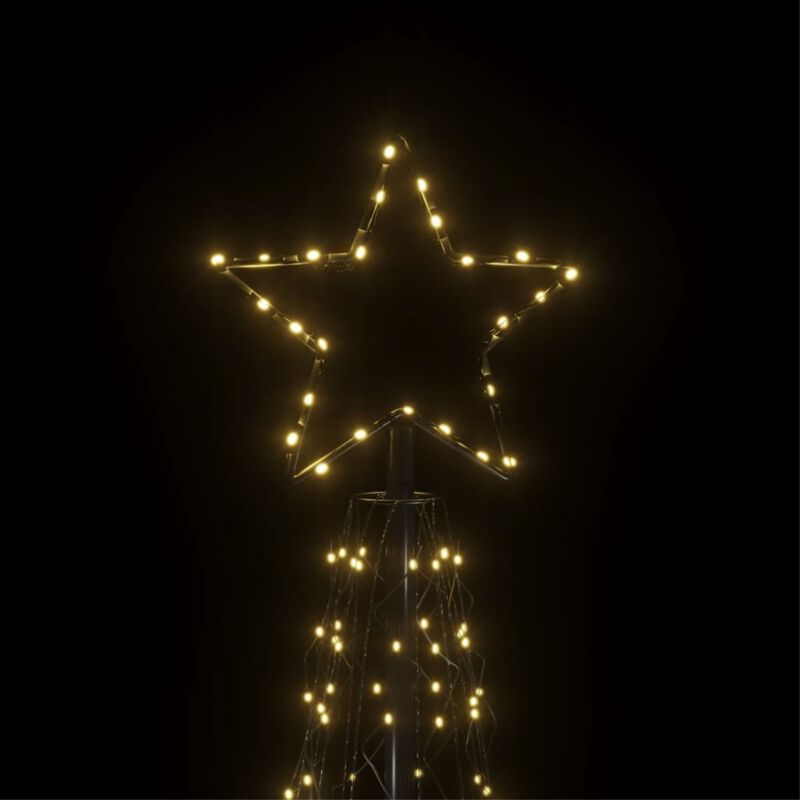 vidaXL Christmas Cone Tree Warm White 500 LEDs 39.4"x118.1"