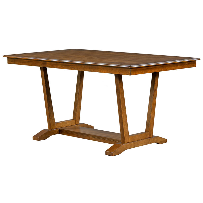 Merax  Rectangular Dining Table Set with 4 Upholstered Chairs