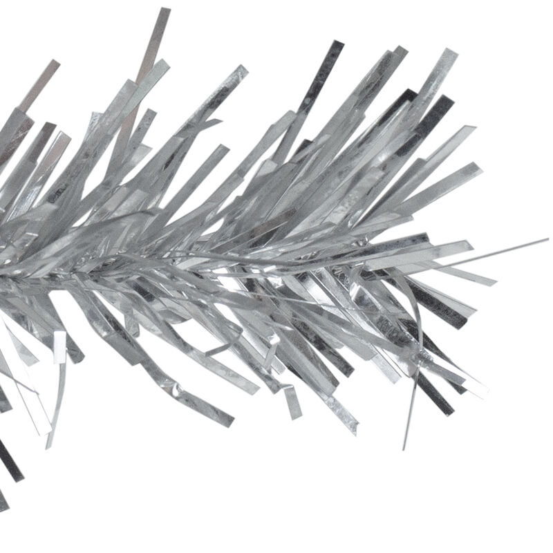 36" Silver Tinsel Artificial Christmas Wreath  Unlit