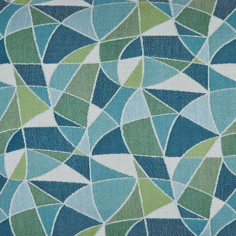 Sery 18 Inch Accent Pillow Set of 4, Indoor Outdoor Woven Geometric, Blue -