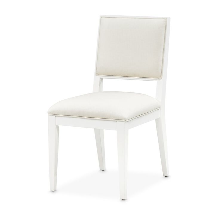 Michael Amini Palm Gate Side Chair - Cloud White Set of 2