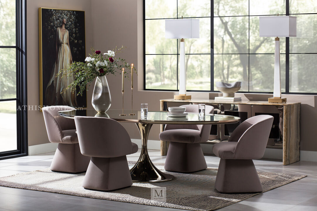 Semper 96" Oval Pedestal Table