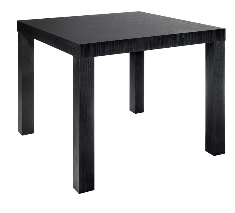 Parsons End Table, Black Oak