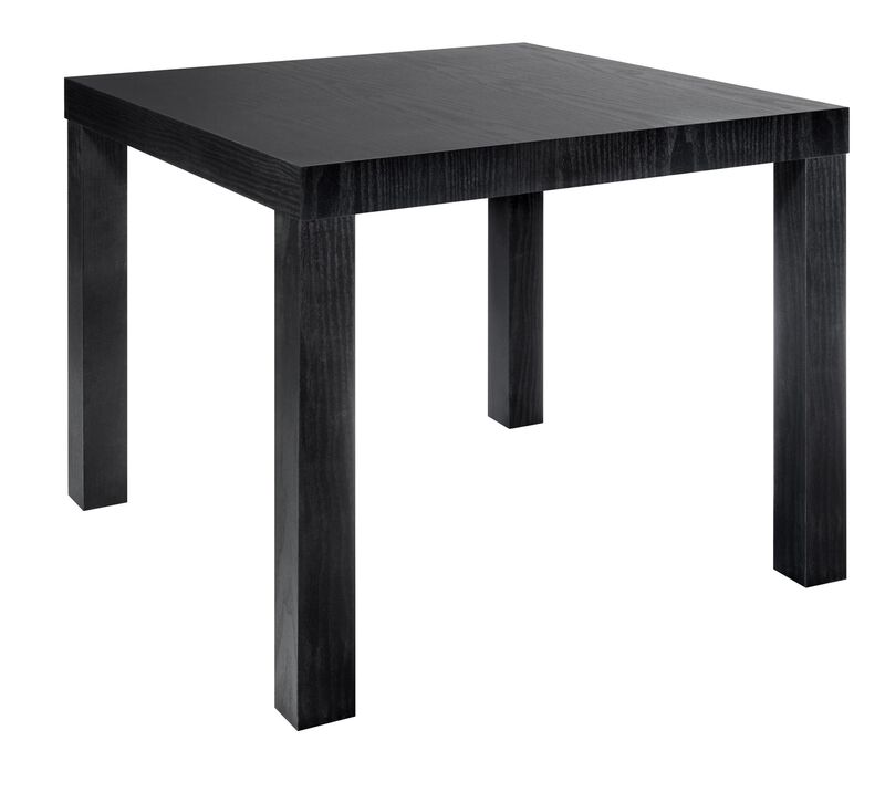 Parsons End Table, Black Oak
