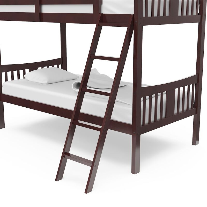 Storkcraft Caribou Twin-over-Twin Bunk Bed (Espresso)