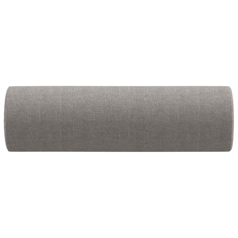 vidaXL Throw Pillows 2 pcs Light Gray 5.9"x19.7" Fabric