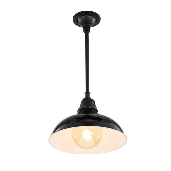 Jasper Farmhouse Industrial Indoor/Outdoor Iron LED Pendant